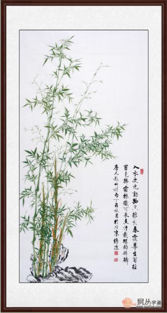 李传波绿竹画