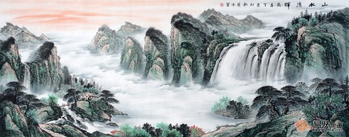 客厅山水画风水讲究，易从网教你妙用山水画布局转运