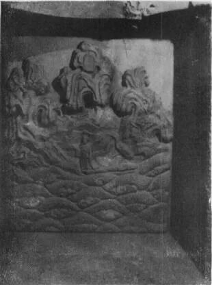 南宋虞公著夫妇墓后壁的“蓬莱图”